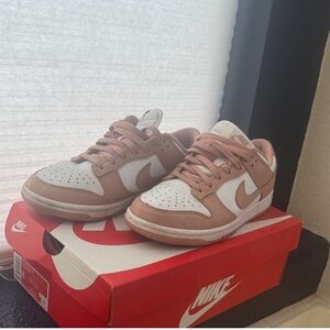 Nike White and Tan Sneakers